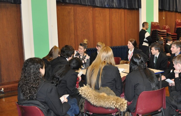 Image of Year 11 students learn new skills to help them with interviews.
