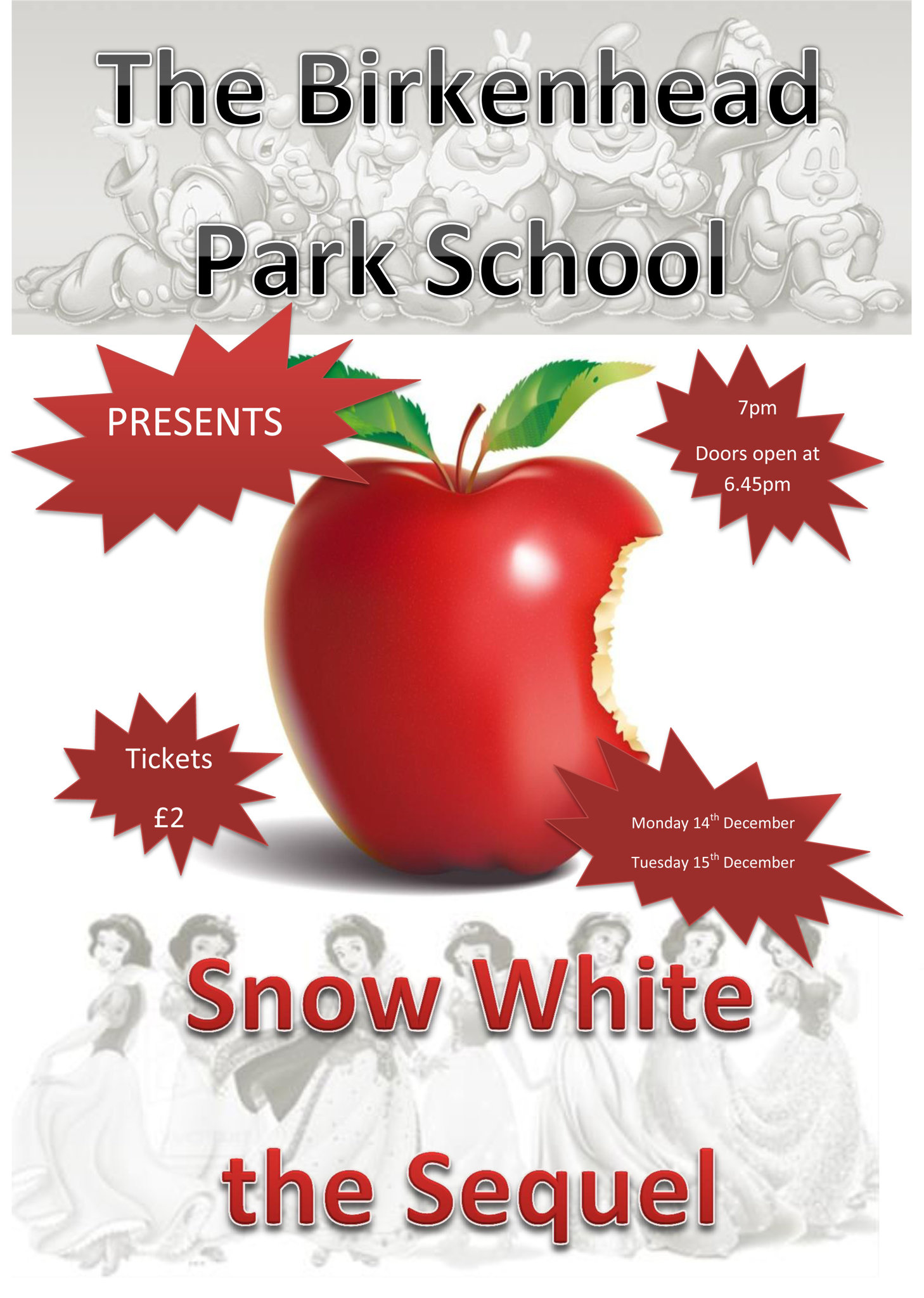 Image of The Birkenhead Park School presents Snow White the Sequel