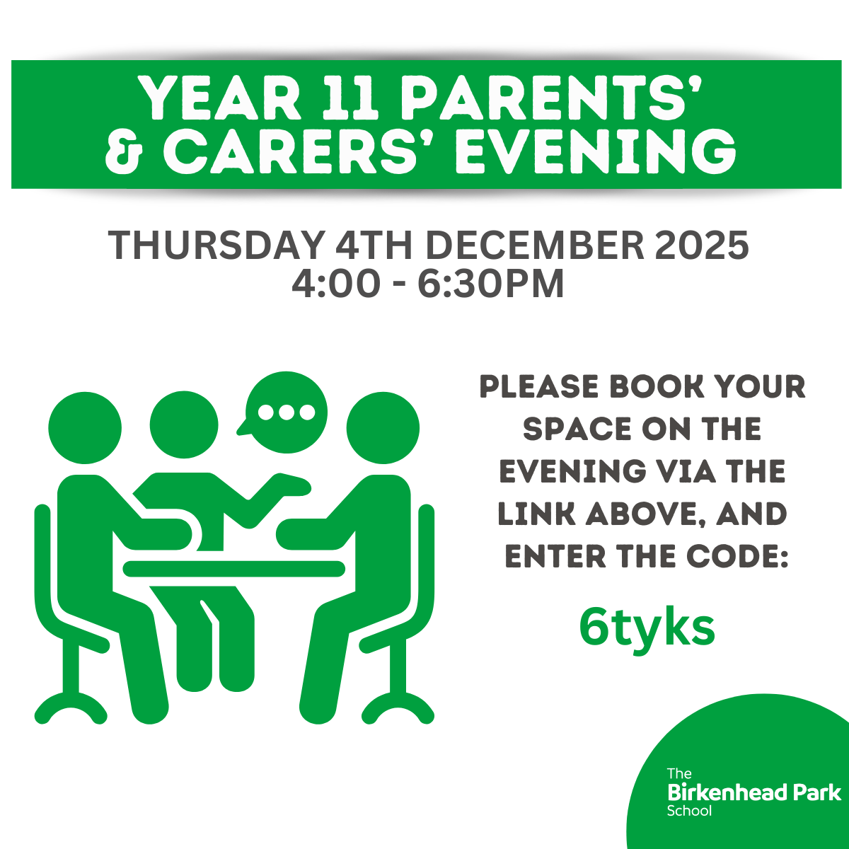 Image of Year 11 Parents' Evening