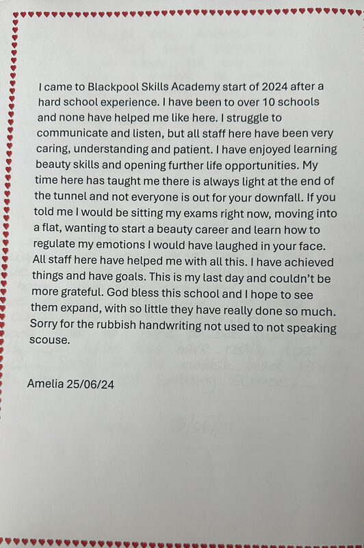 Image of A lovely letter from Amelia