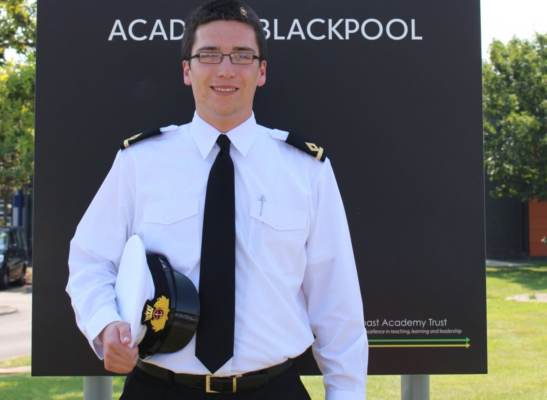 Image of Former student Jack qualifies as a third officer in the merchant navy..