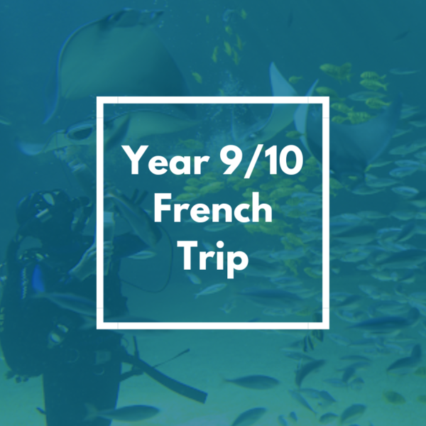 Image of 34 year 9 and 10 students went to France