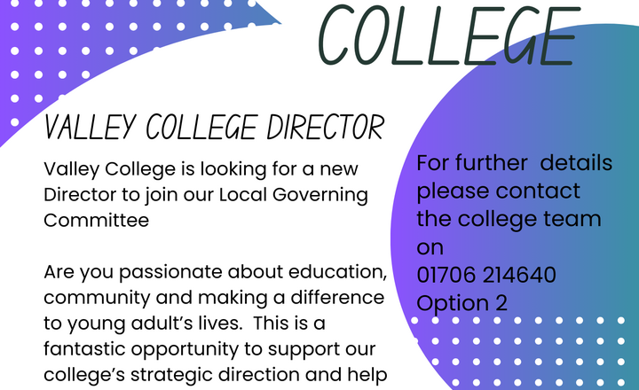 Image of We're Looking for a College Director of our Local Governing Committee