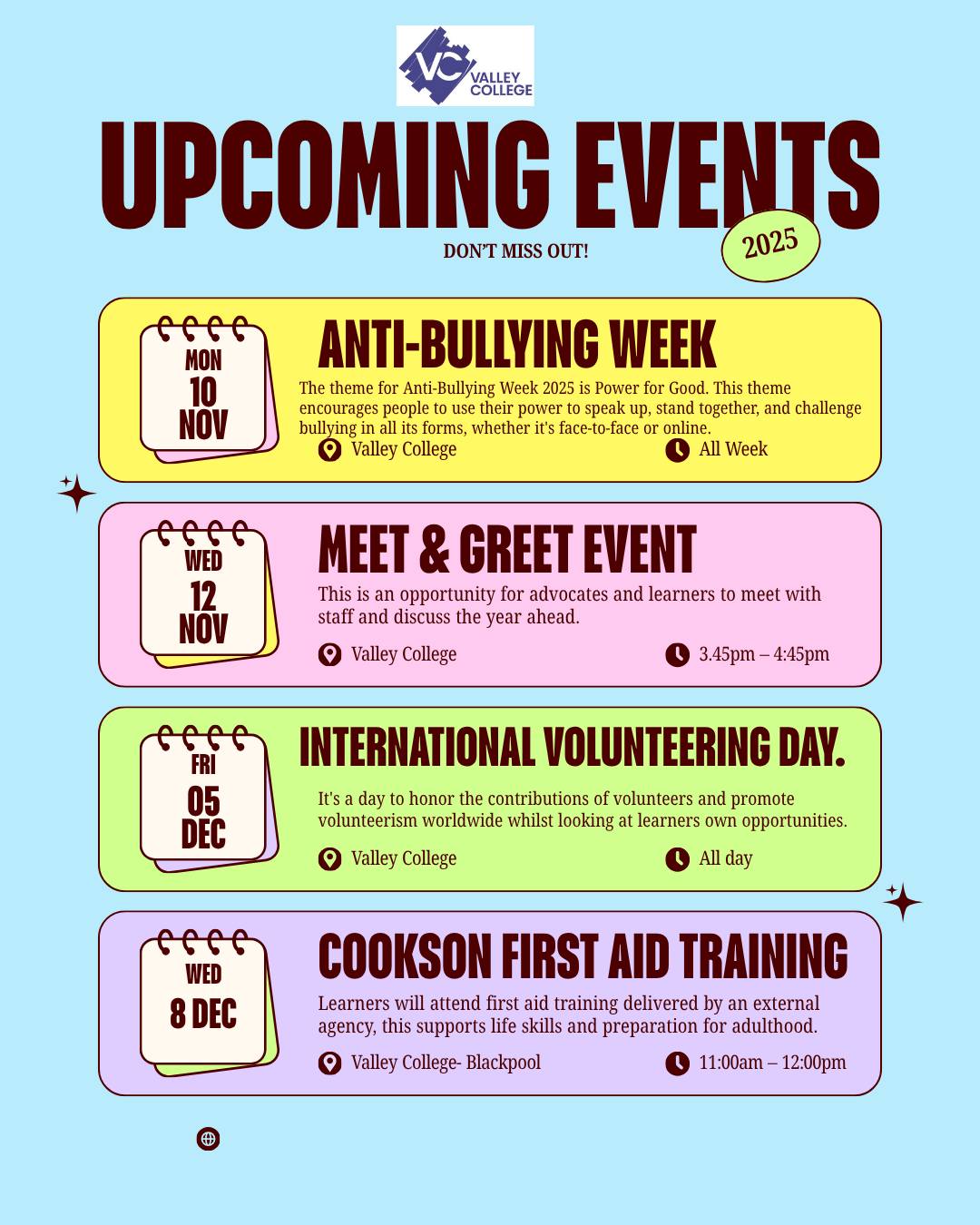 Image of Upcoming Events