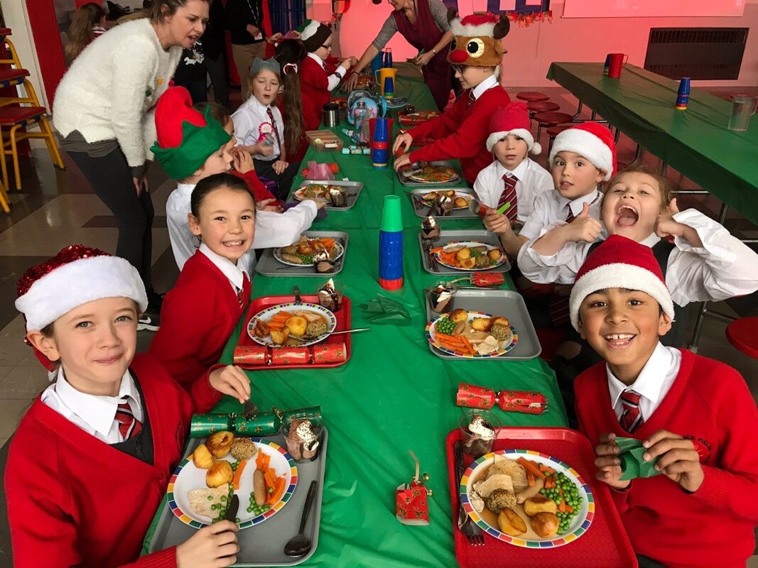 Image of All excited for School Christmas lunch on Wednesday 11th December