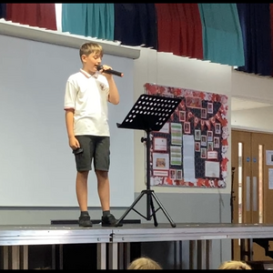 Image of Wallace Fields Junior School Rappers in Action