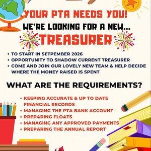 Image of The PTA needs a new Treasurer - could it be YOU?