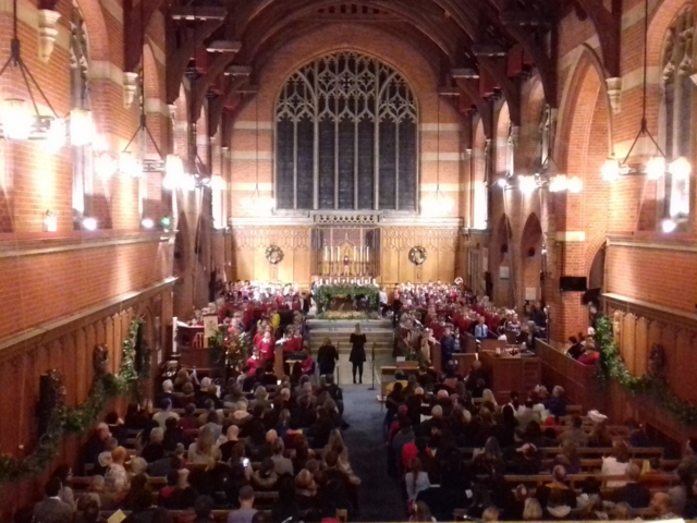 Image of Final Preparations for Christmas Carol Concert