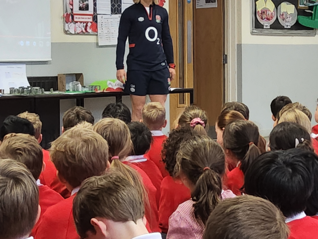 Image of Exciting Visit from English Rugby Star and Ex Pupil