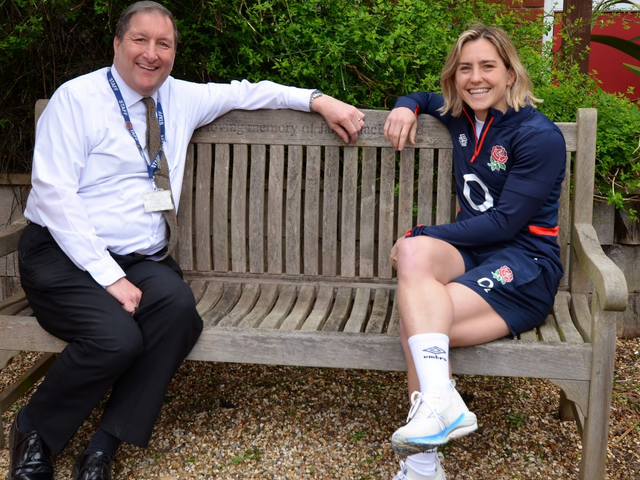 Image of Former Pupil and England Rugby Player Claudia Macdonald