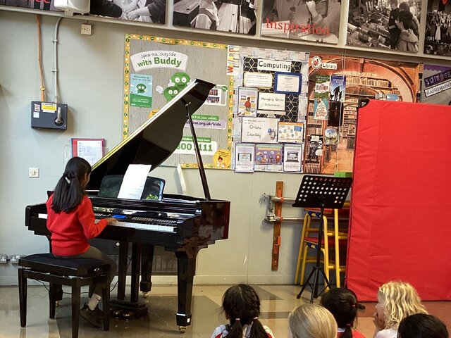 Image of Year 4 Musicians Performed in Assembly