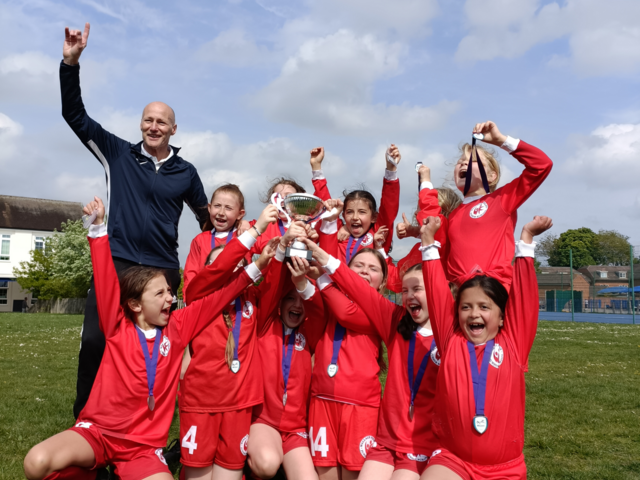 Image of Well Done to the Girl Footballers Today