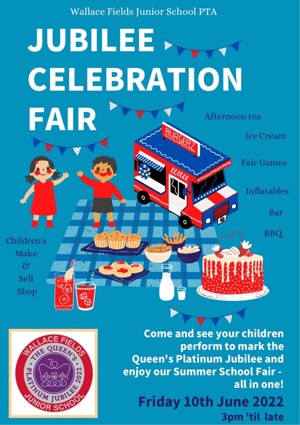 Image of JUBILEE CELEBRATION FAIR FRIDAY 10th JUNE 3.15PM UNTIL 7.30PM
