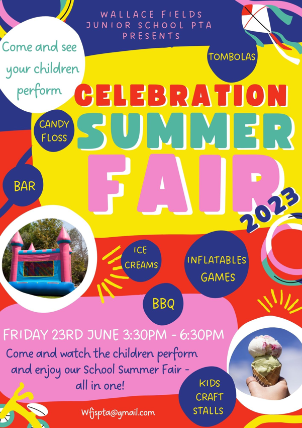 Image of Keep the Evening of Friday 23rd June 2023 Free for the PTA Celebration Evening Summer Fair