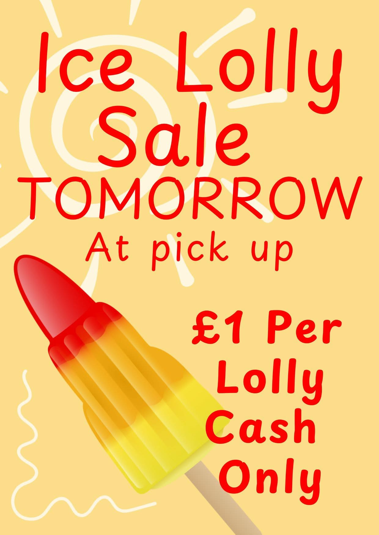 Image of Lolly Sale on 1st May 2025 at Pick Up