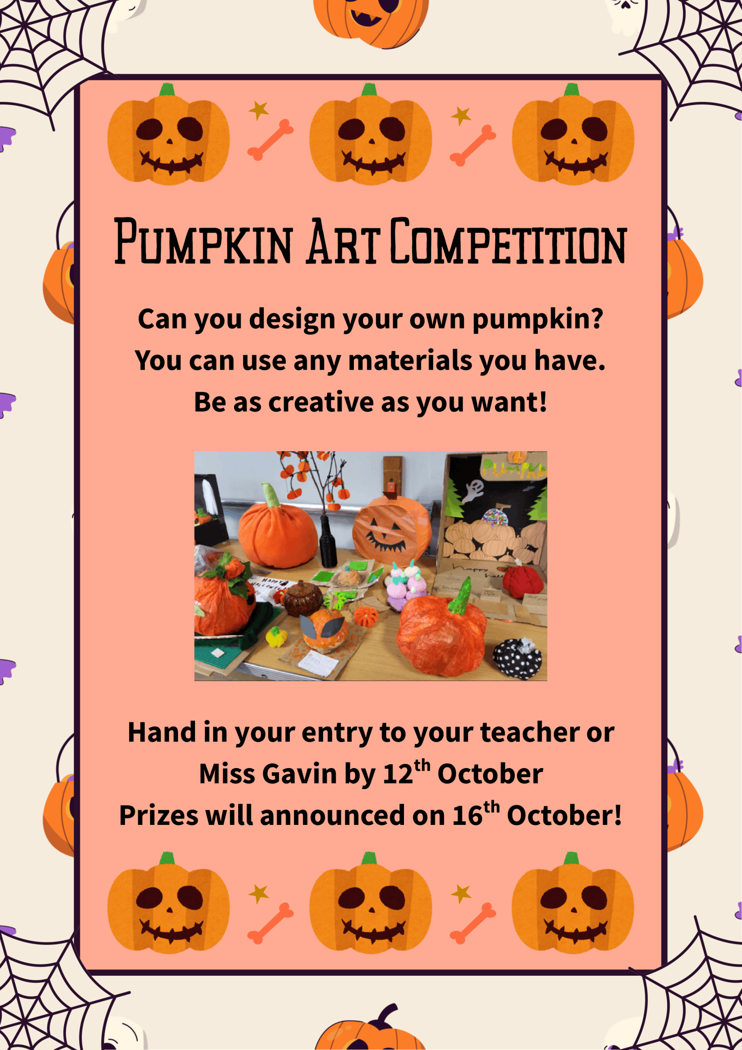 Image of Pumpkin Competition Deadline