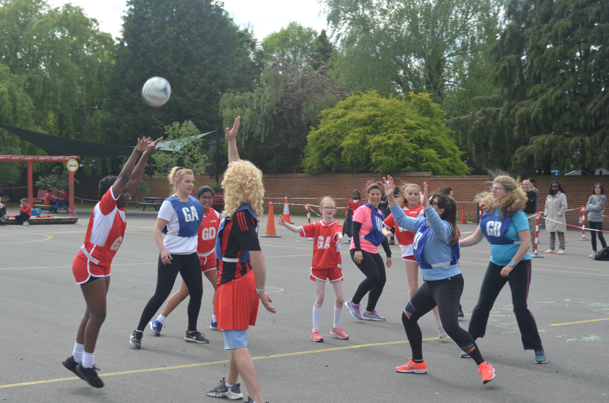 Image of Year 6 v Staff netball match