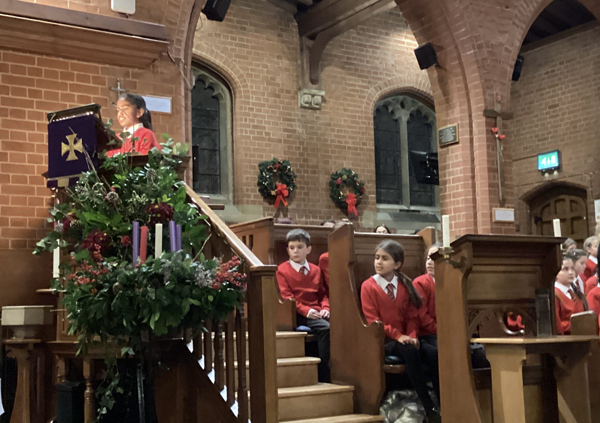 Image of Rehearsal for Christmas Concert at Epsom College Chapel