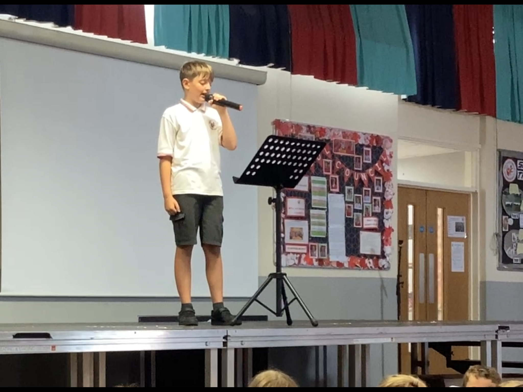 Image of Wallace Fields Junior School Rappers in Action
