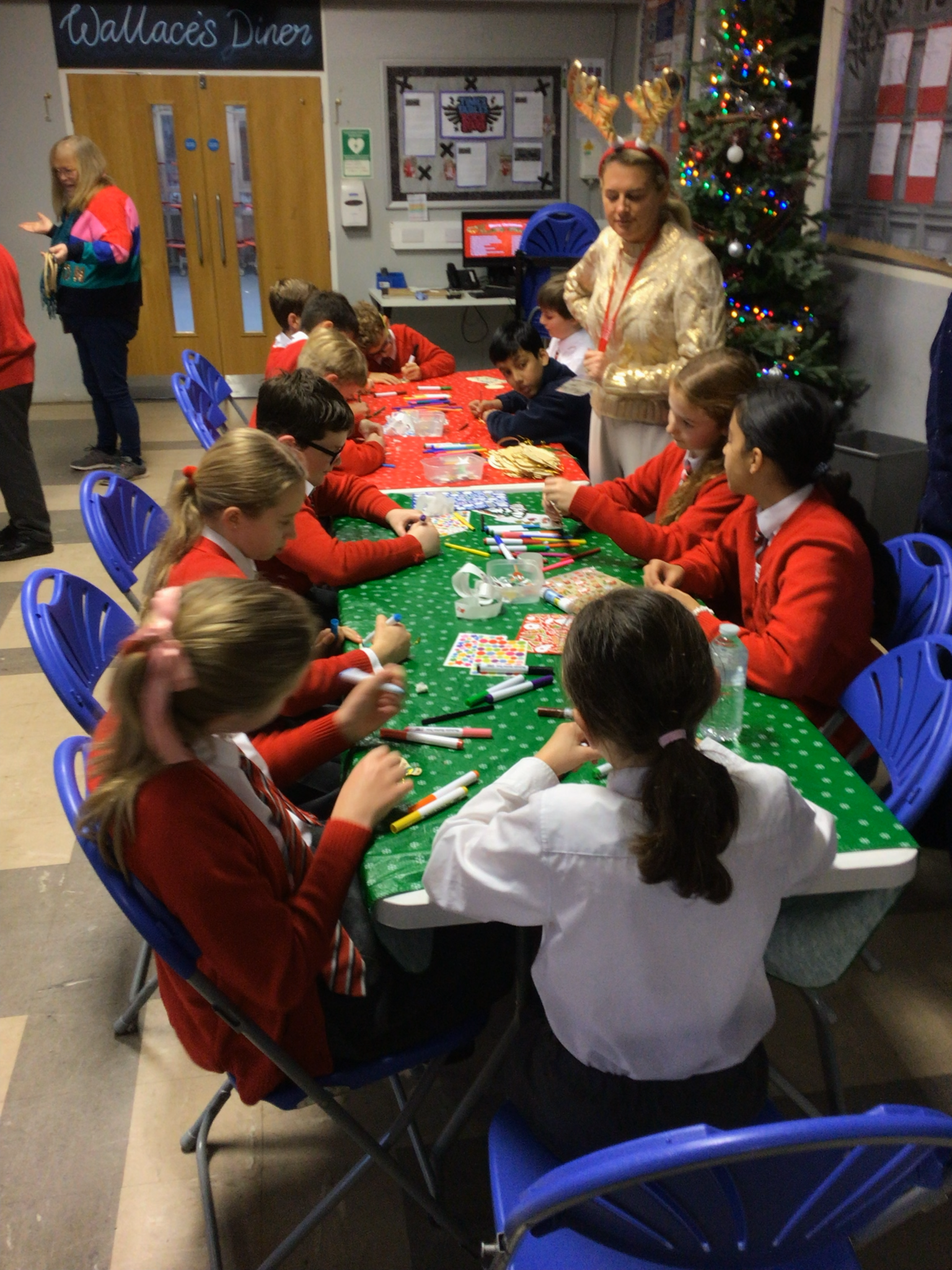 Image of Year 6 Enjoying Christmas Activities at PTA Fun Day