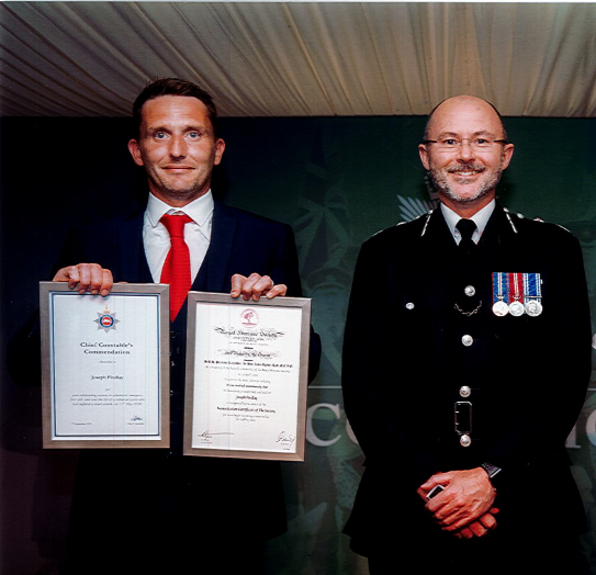 Image of Joe Findlay given Chief Constable Commendation