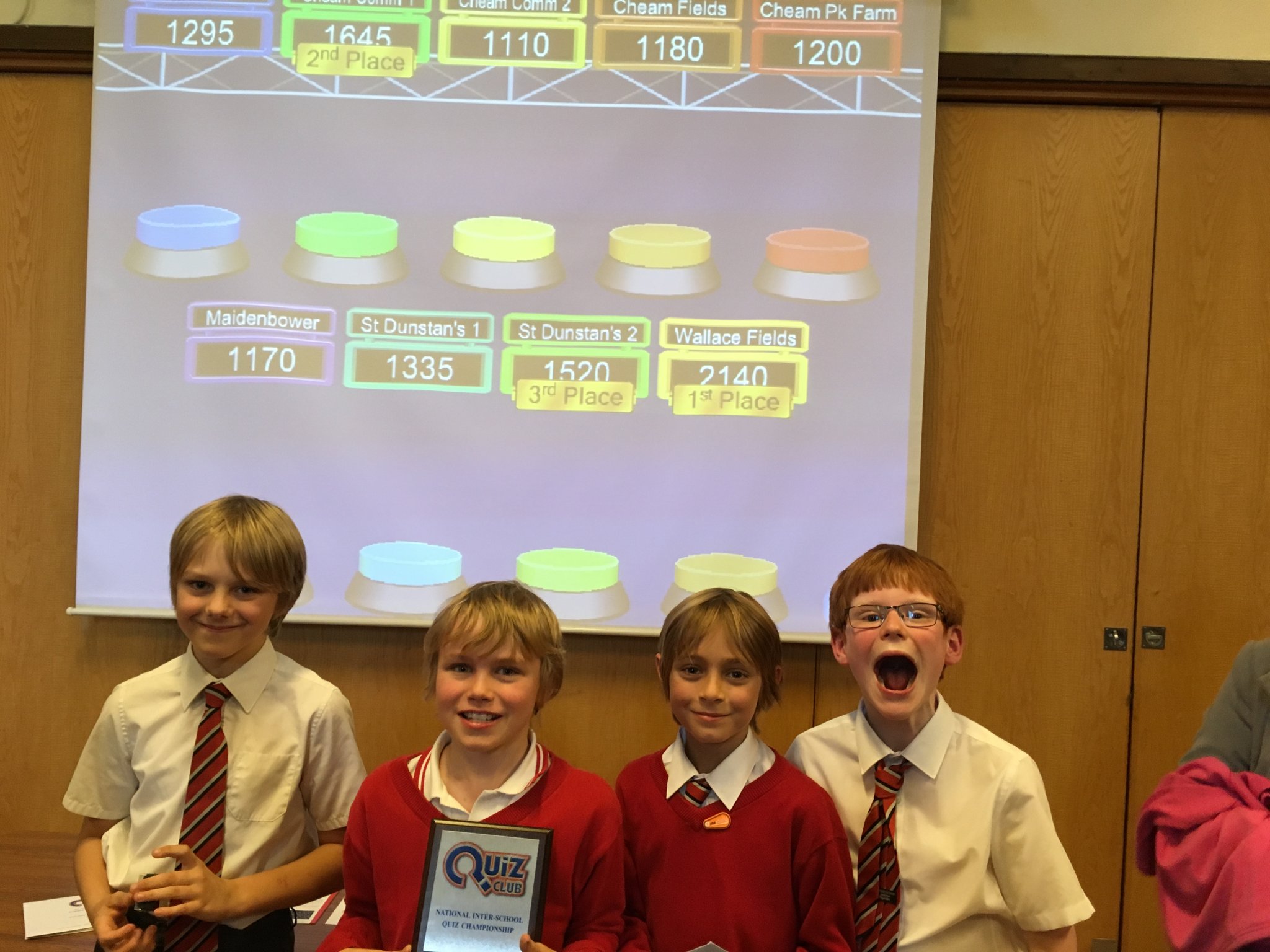 Image of WALLACE FIELDS JUNIOR SCHOOL WIN SCHOOL QUIZ COMPETITION