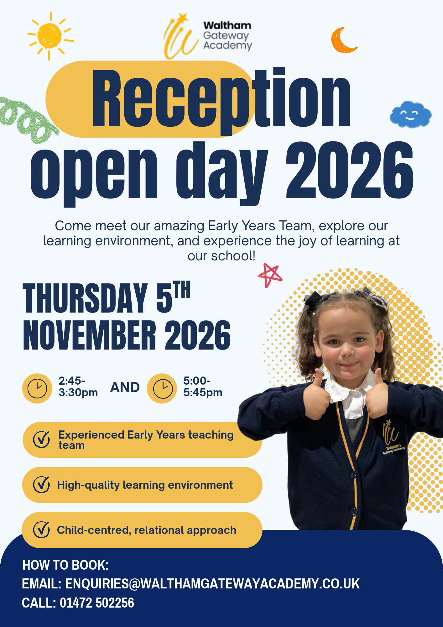 Image of Reception Open Day 2026