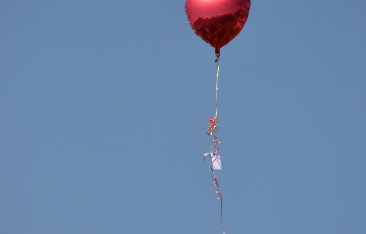 Image of Balloon Release in memory of all the lives lost in Manchester