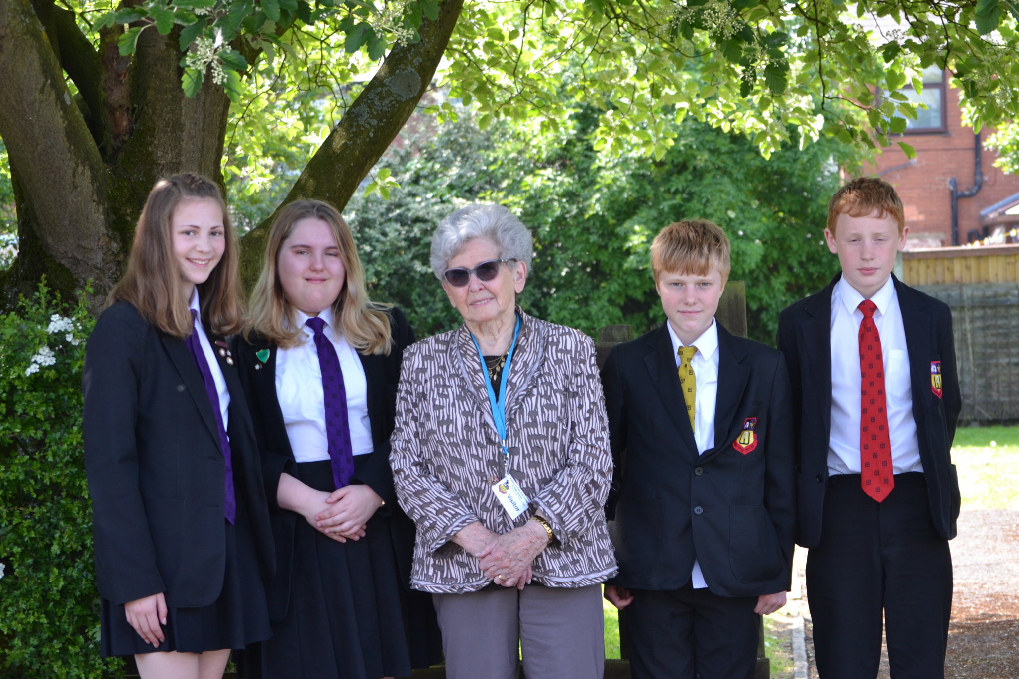 Image of Visit of Lady Milena Grenfell-Baines, Holocaust Survivor