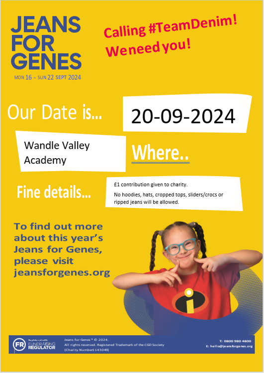 Image of JEANS FOR GENES DAY - FRIDAY 20 SEPTEMBER 2024