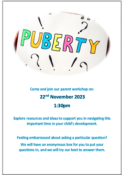 Image of Puberty Workshop