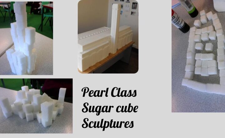 Image of Sugar Cube Sculptures - Year One Art 