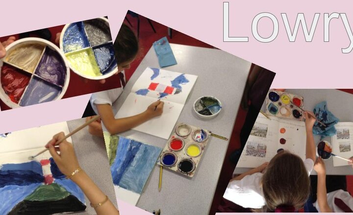 Image of L.S. Lowry inspired art - Year Three and Four 