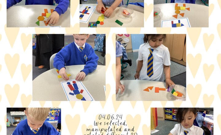 Image of Making pictures using  2D shapes