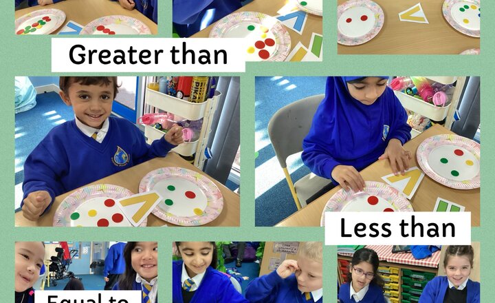 Image of Comparing amounts