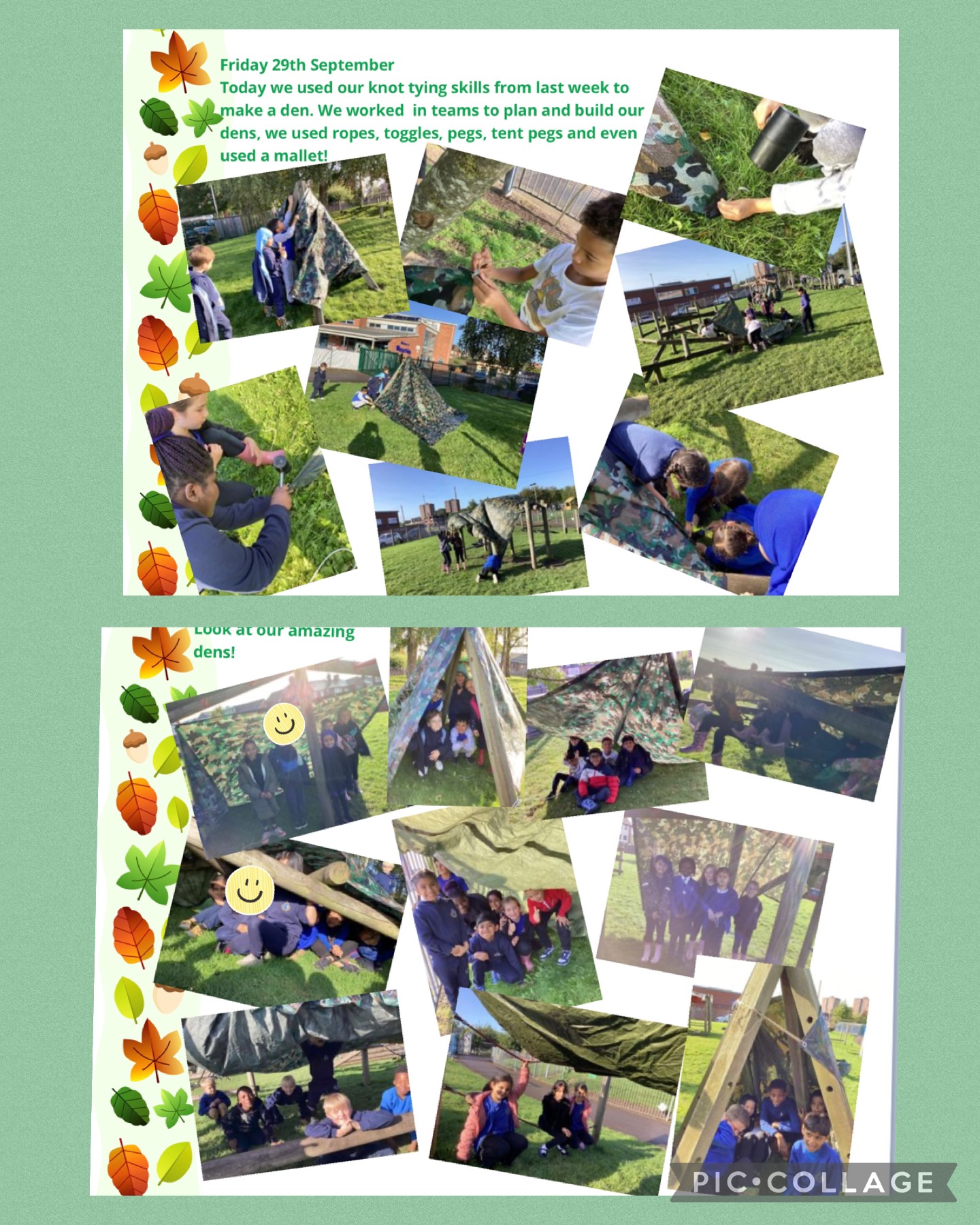 Image of Week 3, Forest School. Den Building!