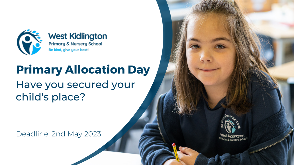 Image of National Offer Day 2023, Joining West Kidlington Primary School