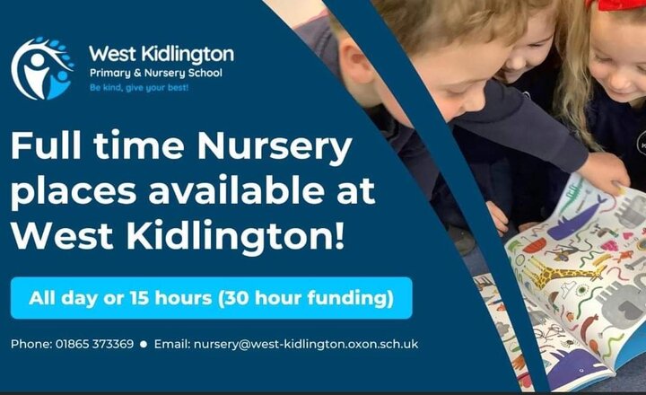 Image of Full time Nursery places available at West Kidlington!