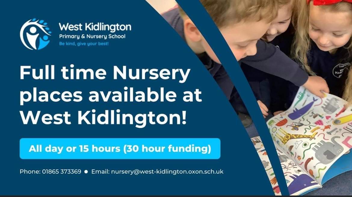 Image of Full time Nursery places available at West Kidlington!