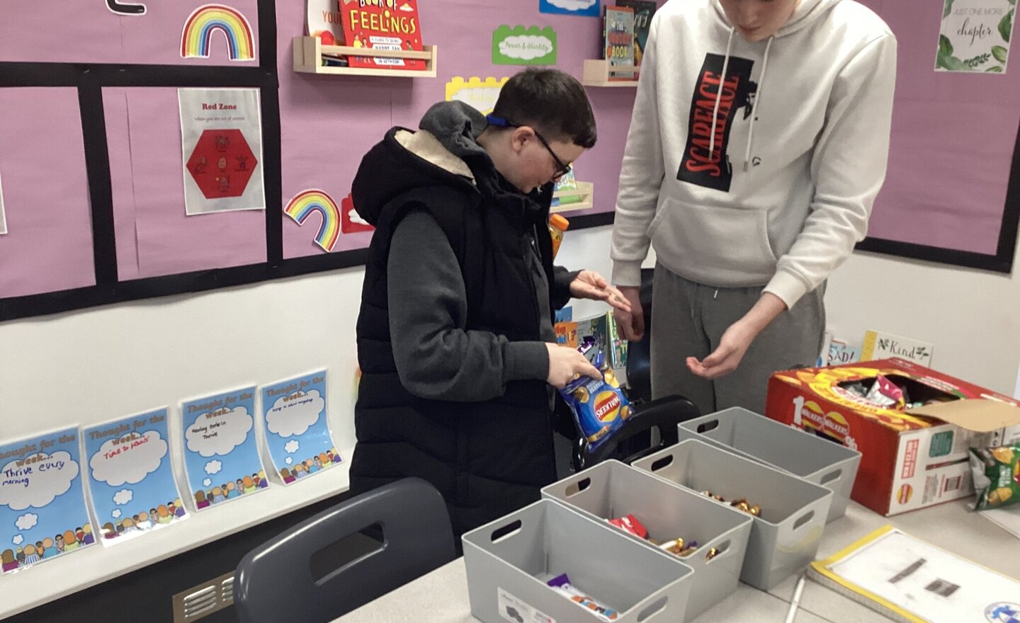 Image of Tuck shop intervention KS5C 10.3.24-15.3.24