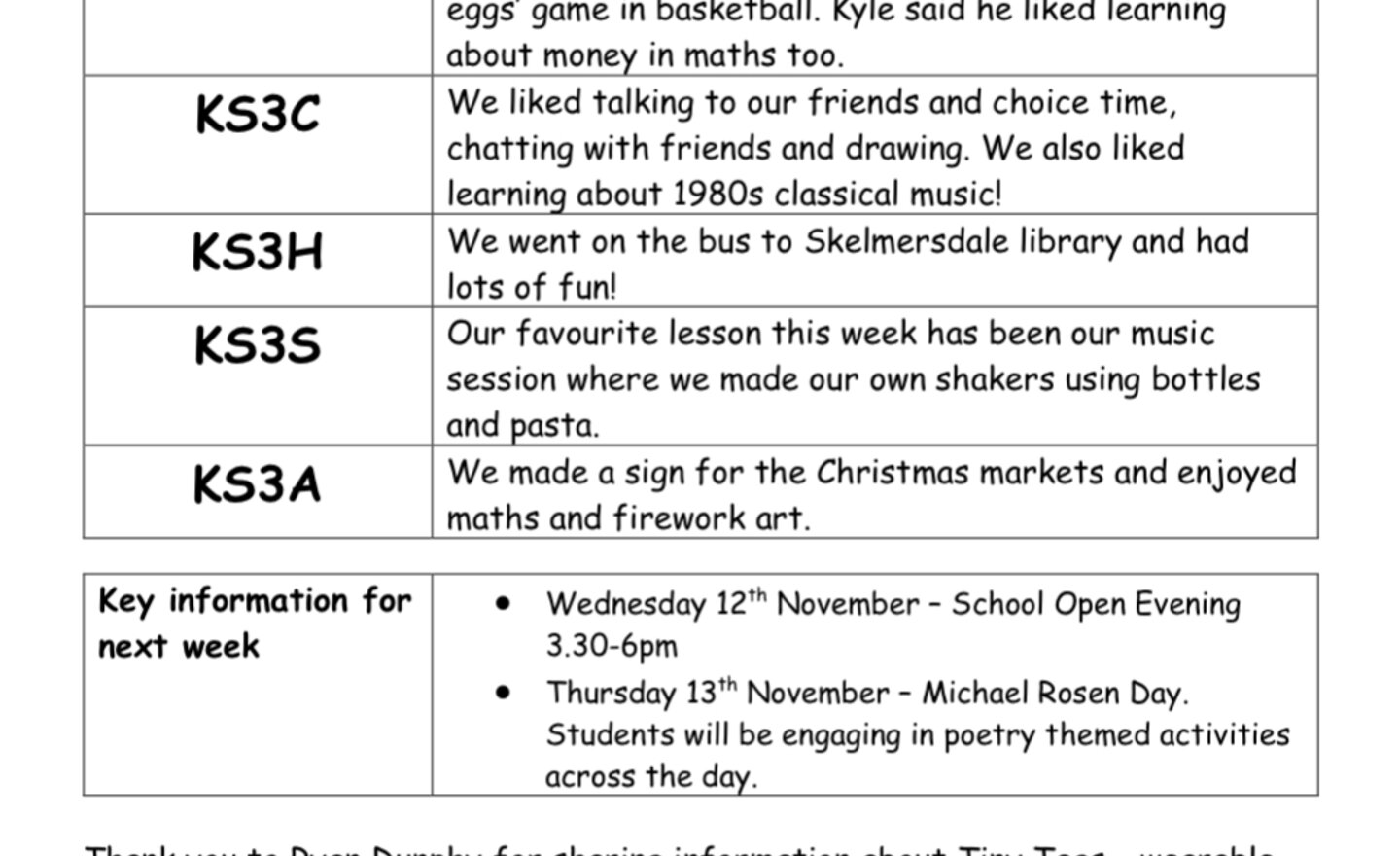 Image of KS3 Weekly Newsletter 07.11.25