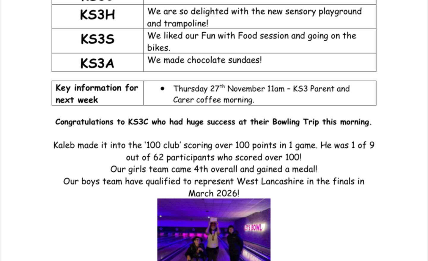 Image of KS3 Newsletter 21.11.25