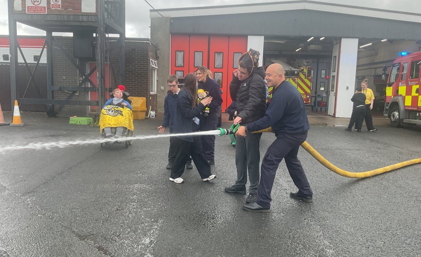 Image of KS3S visit to Skelmersdale Fire Station