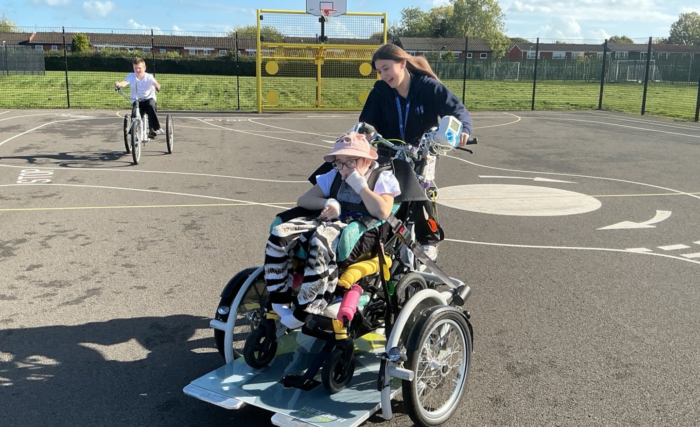 Image of Adaptive bikes session with KS3S