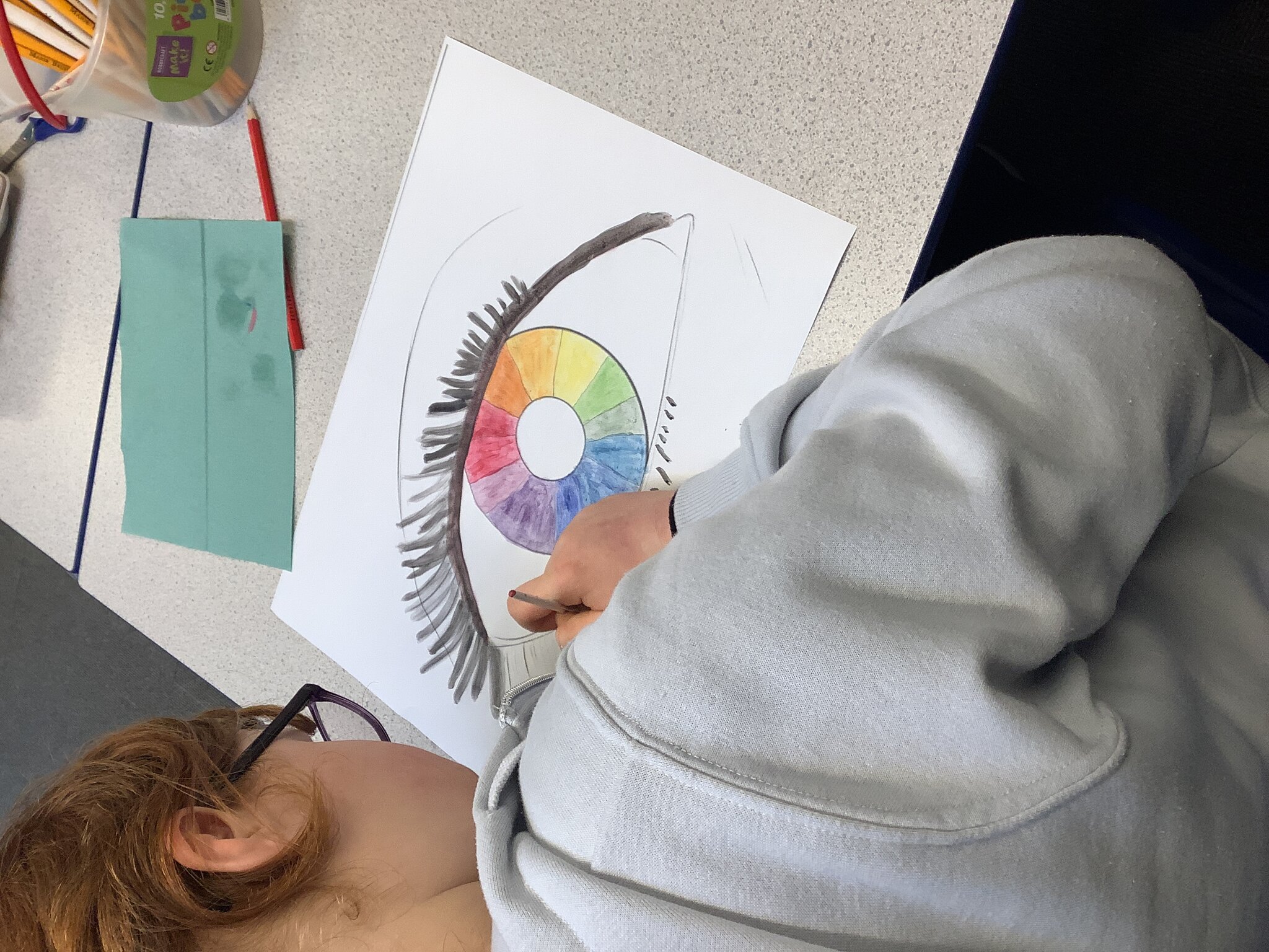 Image of KS4 watercolour art lesson