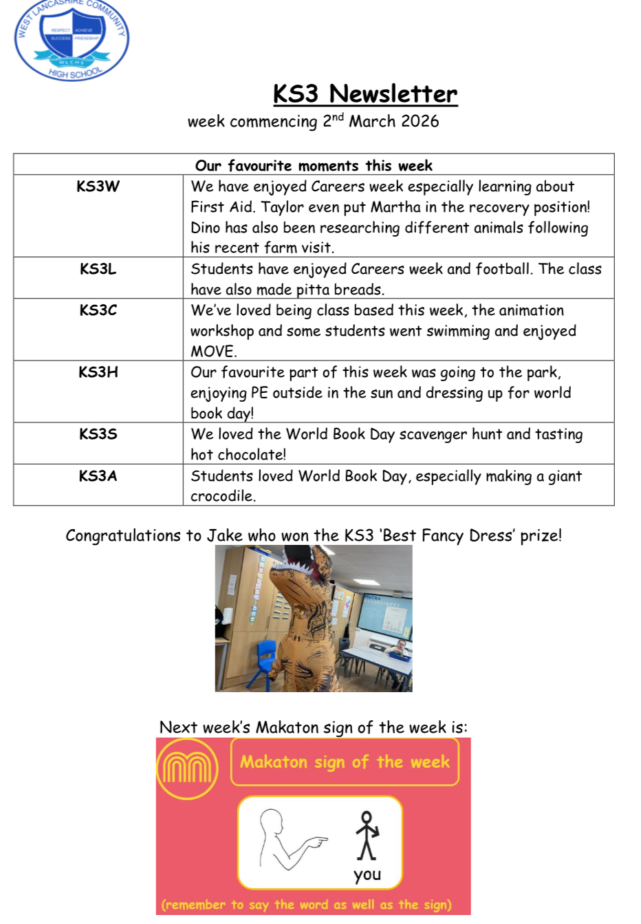 Image of KS3 Newsletter 06.03.26