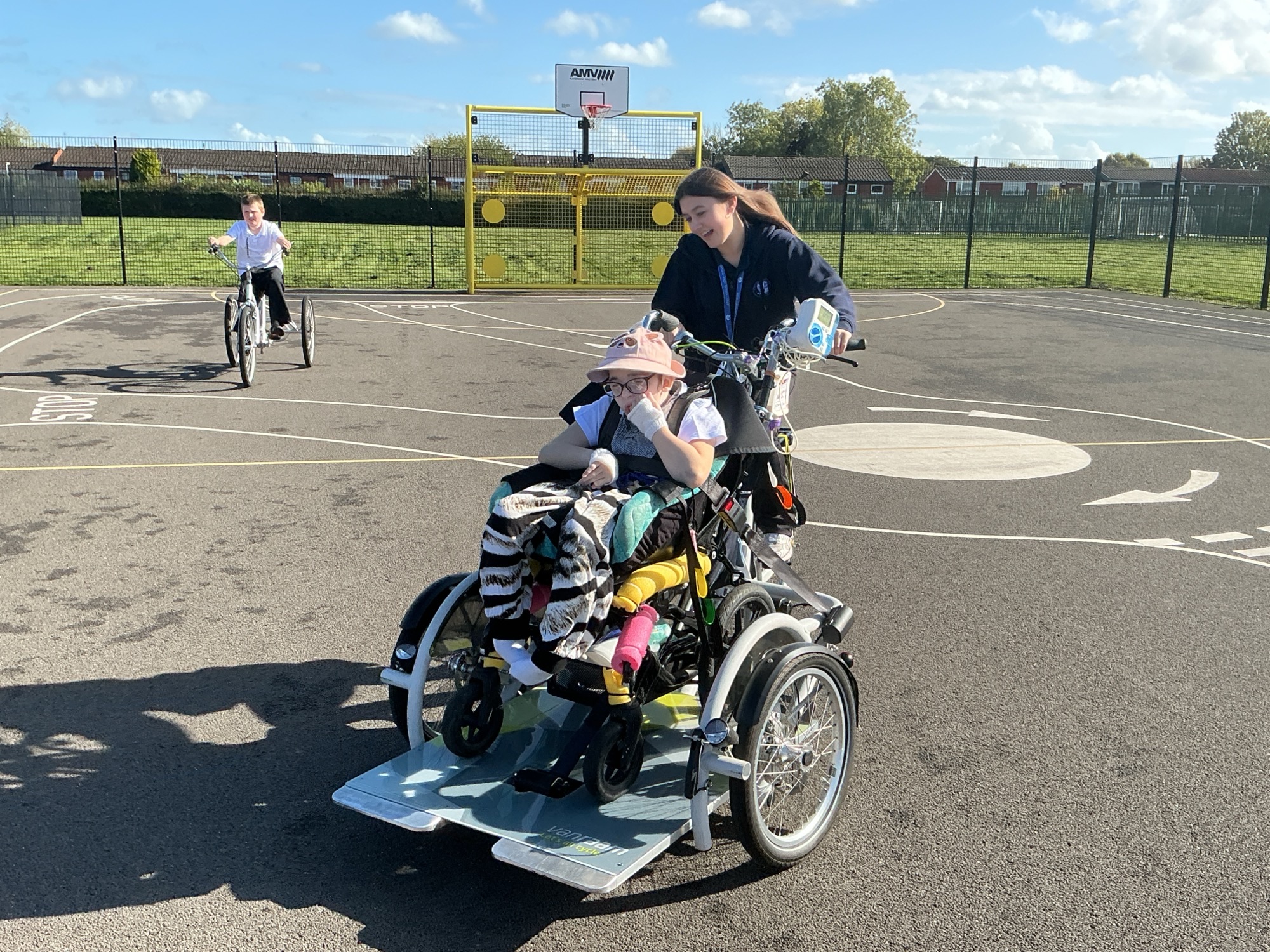Image of Adaptive bikes session with KS3S