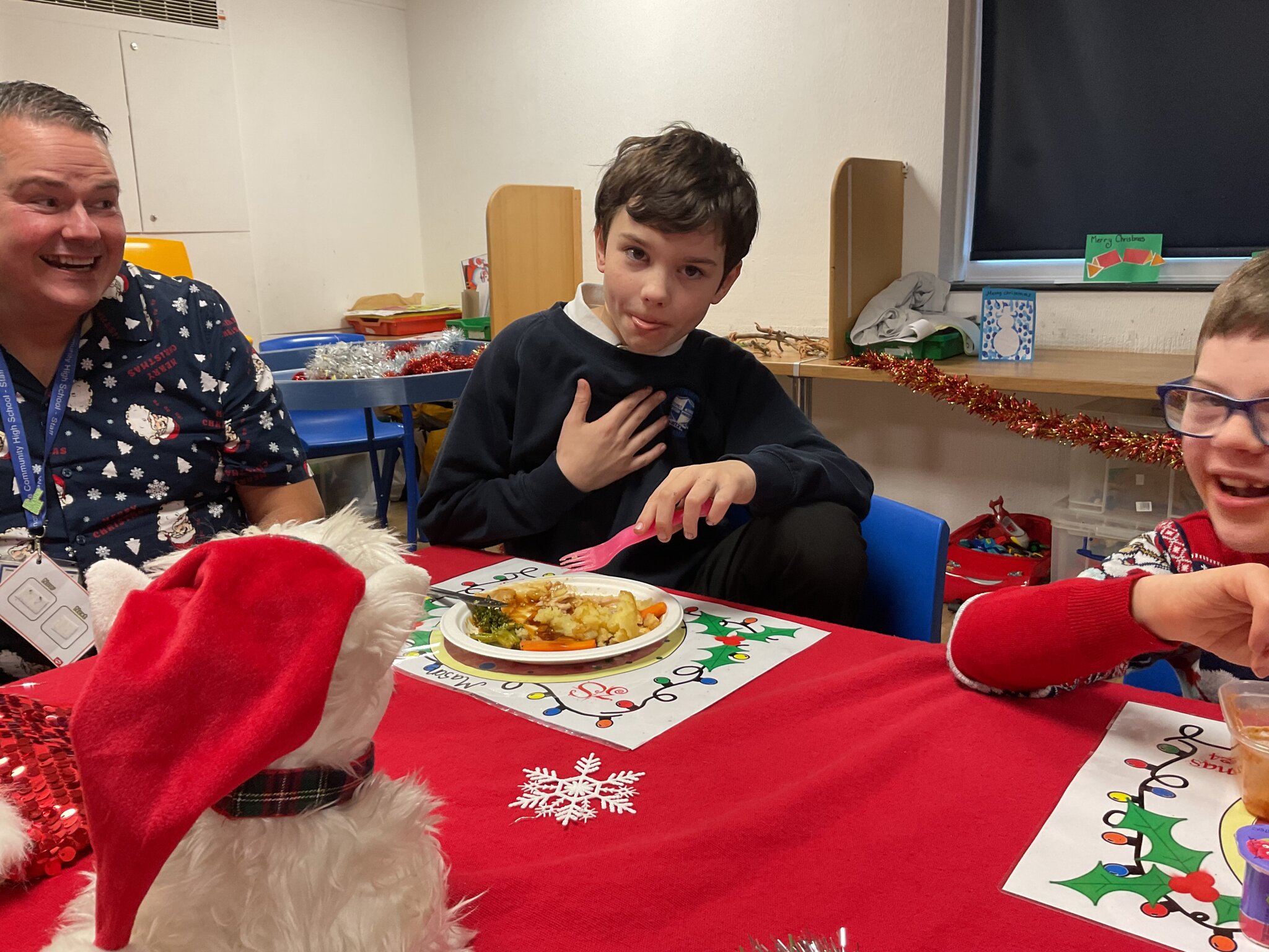 Image of Christmas dinner in KS3S