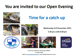 Image of Open Evening Wednesday 3rd November 2021