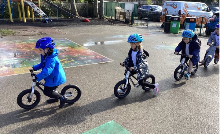 Image of Reception and Year 1 Enjoy an Exciting Cycle Tots Adventure